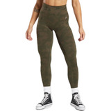 Gymshark Adapt Camo Seamless Ribbed Leggings - Olive/brown