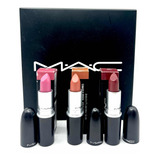 Kit Labiales Mac Originales Mate En Su Cajita De Aromas Spa