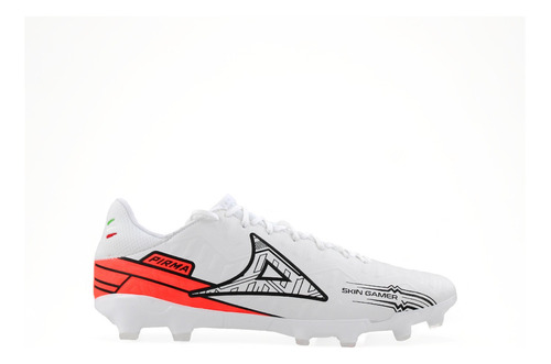 Zapatos Fútbol Hombre Pirma 3046 Skin Gamer Tachones Blanco