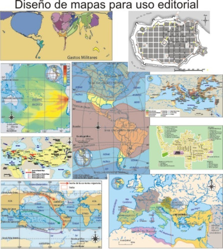 Mapas - Cartografía - Edicion - Láminas 