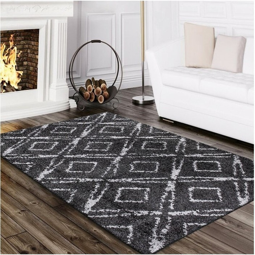 Alfombras Idetex 150x200 Shaggy Geometric Gray Oferta Alfombras Idetex 150x200 Shaggy Geometric Gray Oferta
