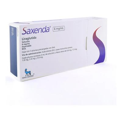 Saxenda Solución Inyectable 6 Mg\u002Fml, 3 Plumas Precargadas 3 Ml | Envío gratis