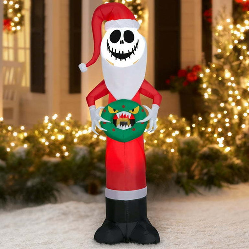 Inflable Navideño Jack Shellington Led 1.68m