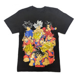 Camiseta Goku, Dragon Ball, Kakaroto, Transformaciones. 