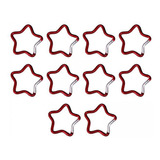 10 X 10 Mosquetones En Forma De Estrella De , Gancho De Rojo