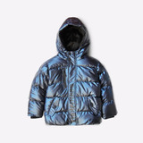 Campera Nene Grisino Hernan Puffer Abrigo Metalizada Capucha