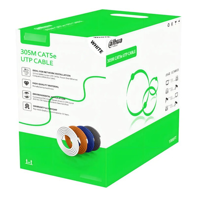Dahua DH-PFM922I-5EUN-C UTP Bobina Cable Utp Cat5e 305mts Blanco Para Interior | Envío gratis