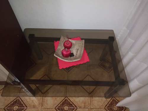 Mesa Ratona De Madera Y Vidrio