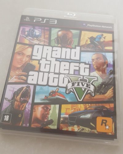Jogo Grand Theft Auto V - Gta 5 Ps3 - Mídia Física Seminovo