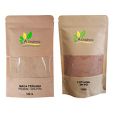 Combo Maca Peruana Com Catuaba Em Pó 100g À Organica Sabor Natural