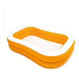 Piscina Inflable Rectangular Intex  Naranja 