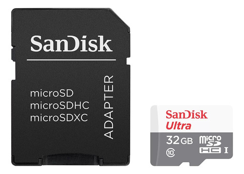 Cartão Memória Microsd 32gb Sandisk Classe 10 Ultra 80mb/s
