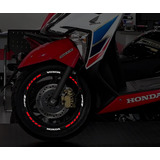 Stickers, Calcomania Reflejante Rines Moto Honda Elite Vinil