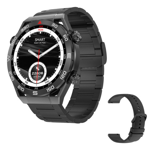 Reloj Smartwatch Hombre Dt Ultra Mate Elegante Negro Gps Nfc