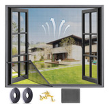 2pcs Mosquitera Para Ventana Con Cinta Adhesiva De 1.2*1.3m