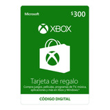 Tarjeta De Regalo Microsoft Xbox - 300 Mxn Código Digital