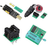 Kit Bios Programador Ch341 + Pinza + Adaptador 1.8v + Socalo