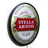 Cartel Luminoso Led Cerveza Stella Artois Ovalo Deco Bar