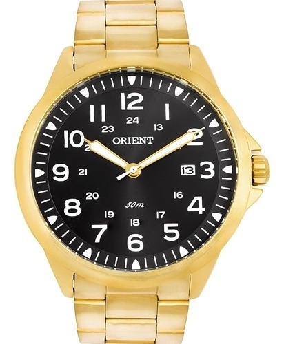 Relógio Orient Masculino Mgss1199 P2kx Dourado Aço Oferta 