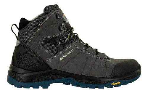 Bota De Montaña Berrendo 1444 Hombre Gris Waterproof Vibram