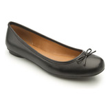 Zapato Flats Dama Casual Vestir Confort Flexi 21202 Negro