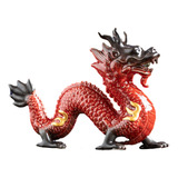 Estátua De Dragão De Porcelana Chinesa Tradicional,