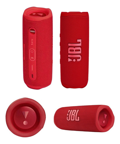 Alto-falante Jbl Flip 6 Portátil Com Bluetooth - Vermelho