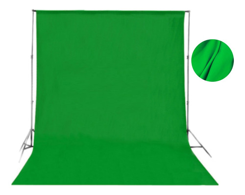 Fondo Pantalla Verde Chroma Key Efectos Especiales 2 X 3 M