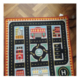 Alfombra Infantil Pista + 4 Autos Rescue Rug Melissa Doug