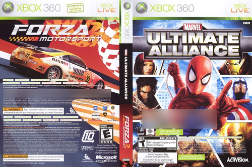 Xbox 360 - Ultimate Alliance/forza Motorsport 2 - Original R