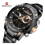 Relógio Masculino Naviforce Luxo 9163 + Caixa
