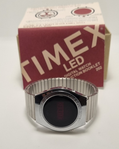 Reloj Timex Led 550 Acero Vintage Antiguo 70s