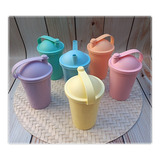 Vasos Plasticos Souvenirs X10 Colores Pasteles Piquito