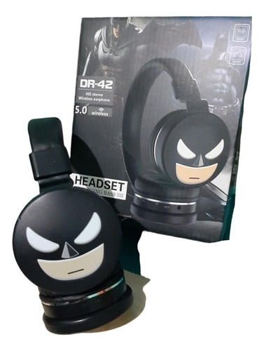 Audífono Inalámbrico Diadema Bluetooth Batman Dc Comics