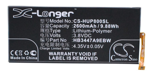 Bateria Hup800sl P/ Huawei Ascend P8 Hb3447a9ebw 2600mah
