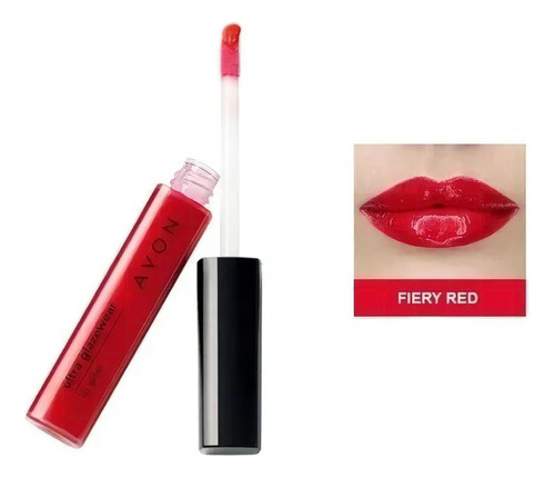 Avon True Glazewear Brillo Labial Tono A Elección Acabado Gloss Color Fiery Red