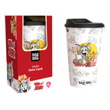 Vaso Tapa Cafe Con Estuche Tom Y Jerry Licencia Oficial