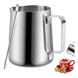 Milk Frothing Pitcher, Stainless Steel Espresso Milk Frot...