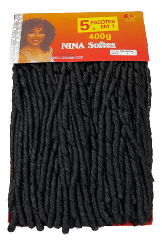 Cabelo Nina Softex 1 Pct Faz Toda Cabeça 400gr Crochet Braid