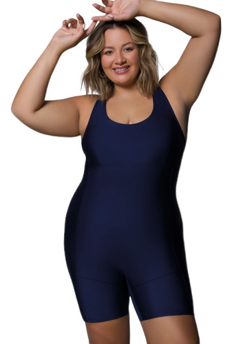 Maiô Selene Clássico Natação Plus Size Verão Praia Piscina