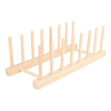 Escurridor Fregadero Seco 7 Rejillas Escurridor Plato Madera