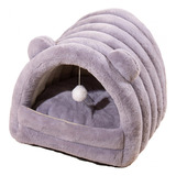 Cama Cueva Para Mascotas, Tienda Para Gatos, Perrera Gris L