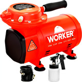 Compressor Ar Direto Mangueira Espiral Pistola 50psi Bivolt