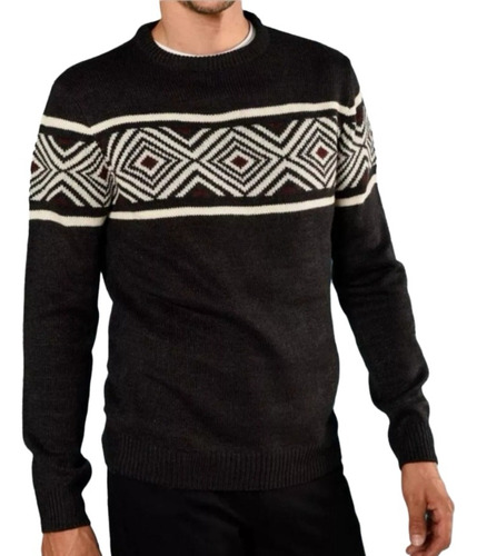 Sweter Cuello Redondo Para Hombre 