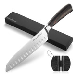 Cuchillo Santoku, Cuchillo De Chef Japonés De 7 Pulgadas, Cu