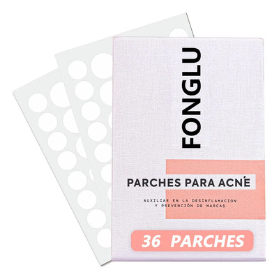 Parches Para El Acné Fonglu, 10 Parches Por Paquete. Tamaño Xl, Ideales Para Brotes De Acné En Zonas Extensas. Absorben Impurezas, No Contienen Medicamentos Y Están Dermatológicamente Probados. Grasa
