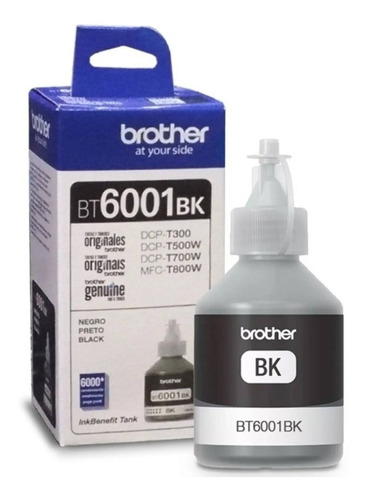 Tinta Brother Original Negro Dcp T300 T500 T700 T800 Bt6001