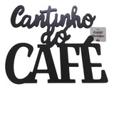 Enfeite Importado Cantinho Do Café Em Mdf Preto 96925