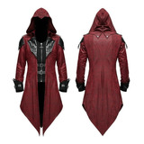 Jaqueta Gótica Com Capuz Assassin's Creed Steampunk