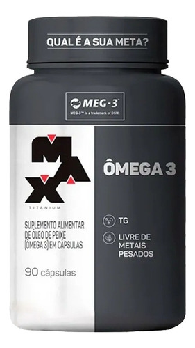 Ômega 3 90 Cápsulas Max Titanium